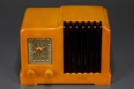 GLOBE Catalin Radio in Yellow w/ Translucent Tortoise - Rare